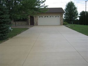 coloured concrete driveways