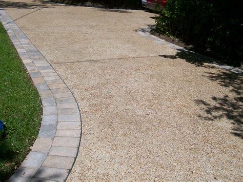 concrete and stone driveway