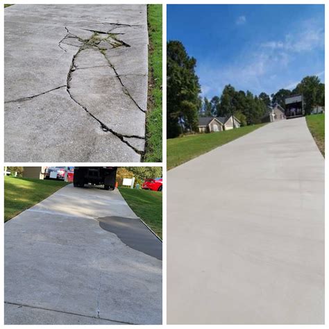 concrete driveway crack repair near me