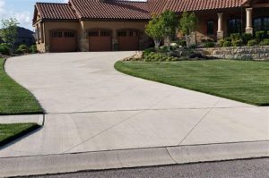 concrete driveway curbing