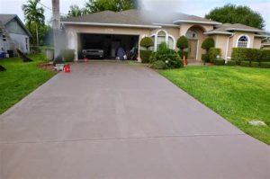 concrete driveway paint colors ideas