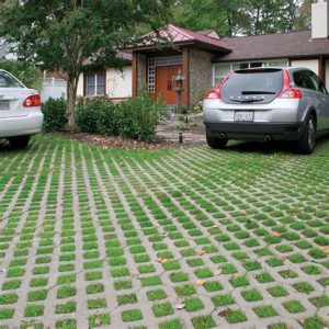 concrete lattice driveway