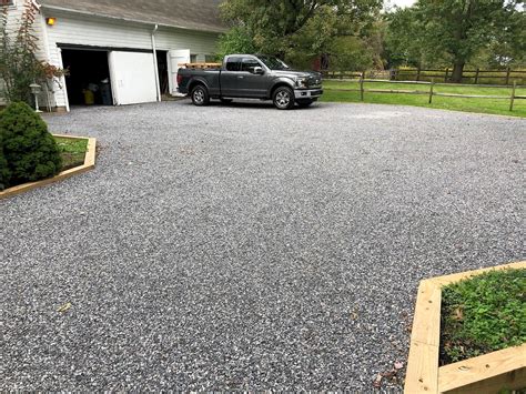 concrete or gravel driveway