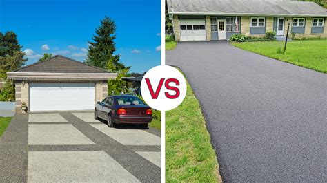 concrete vs asphalt driveway minnesota