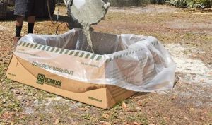 concrete washout for driveway