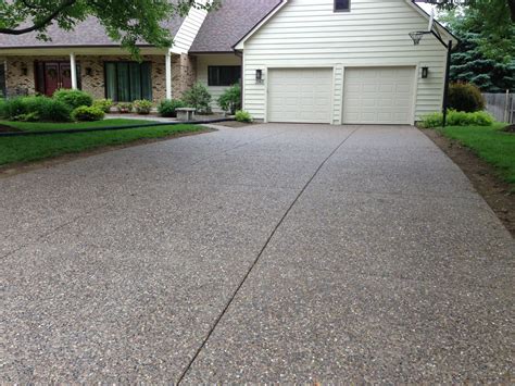 different types of concrete driveways