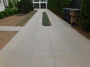 modern concrete driveway finishes