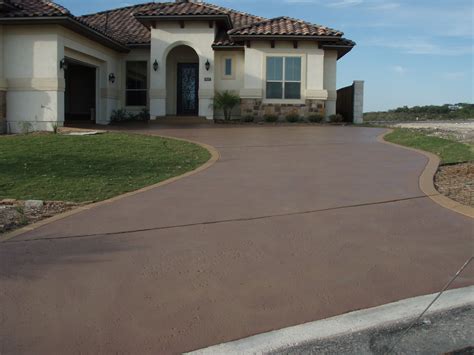 painting concrete driveway ideas