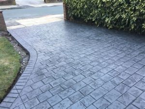 pattern imprinted concrete driveways